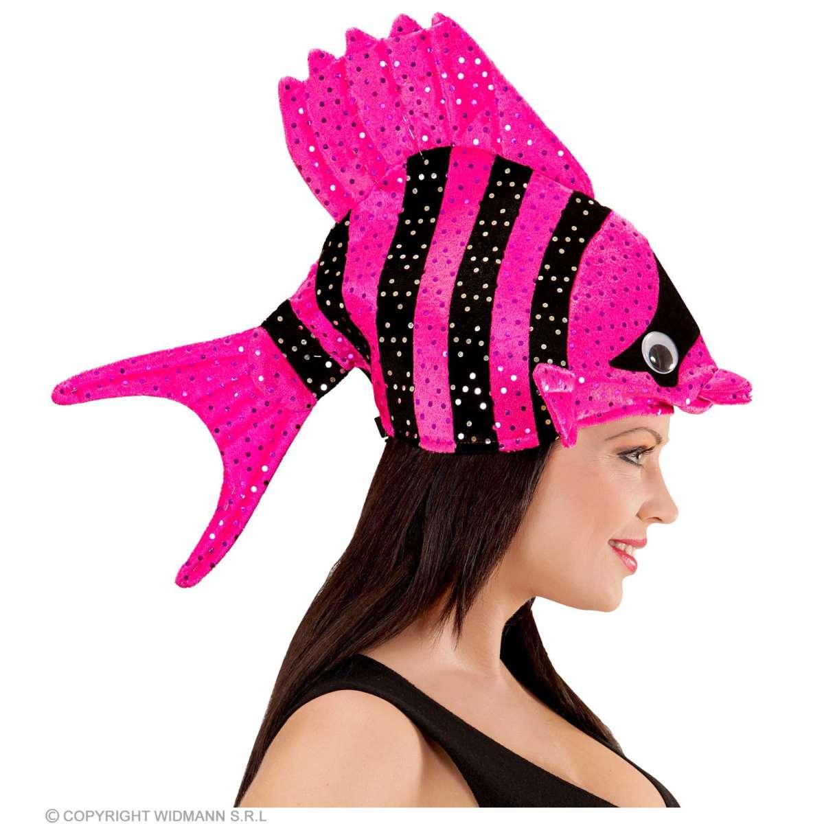 Cappello pesce tropicale rosa