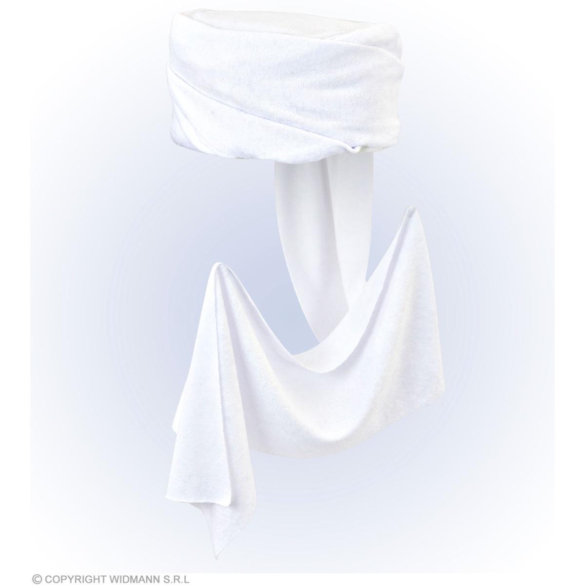 Turbante arabo sceicco bianco