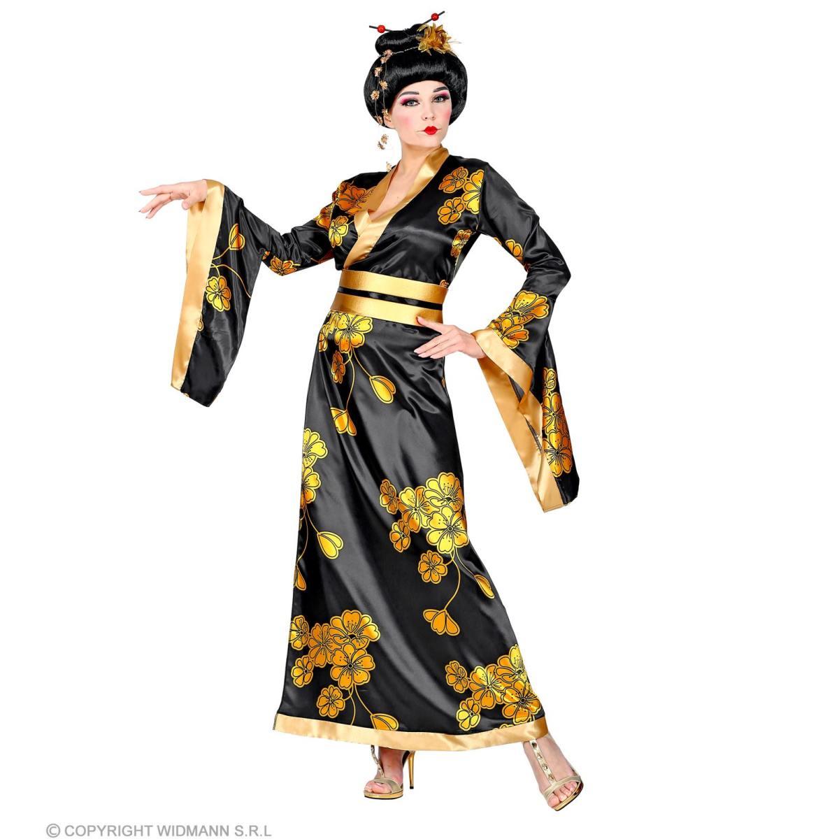 Costume geisha nero oro