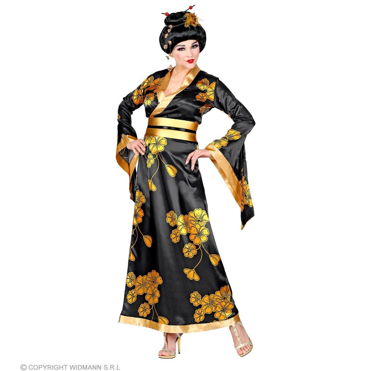 Costume geisha nero oro