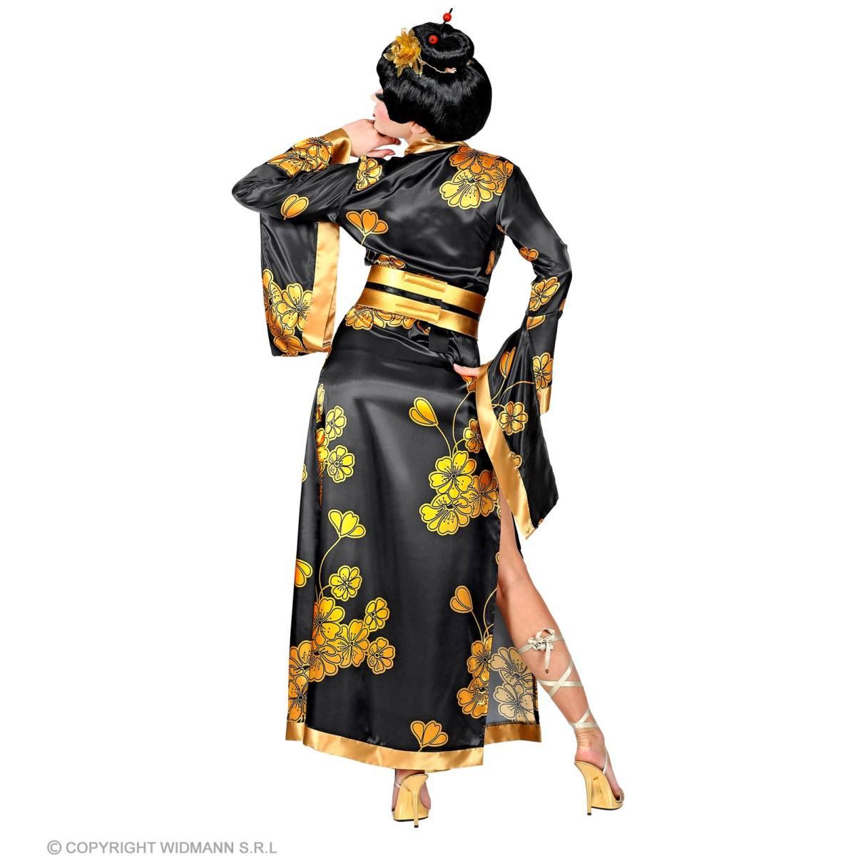 Costume geisha nero oro