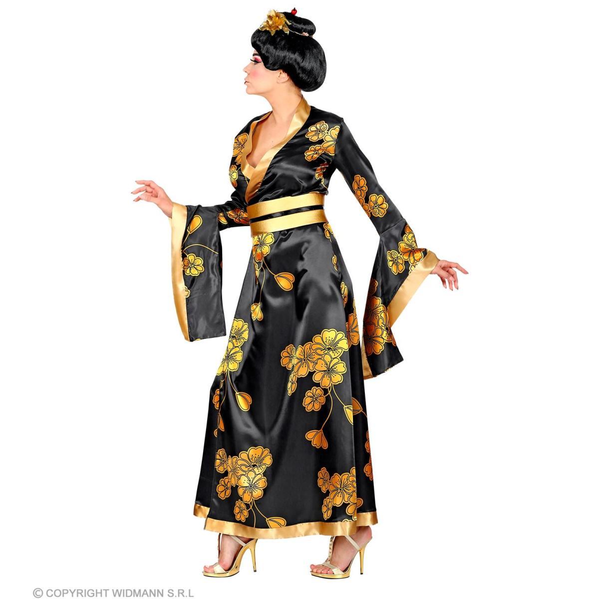 Costume geisha nero oro
