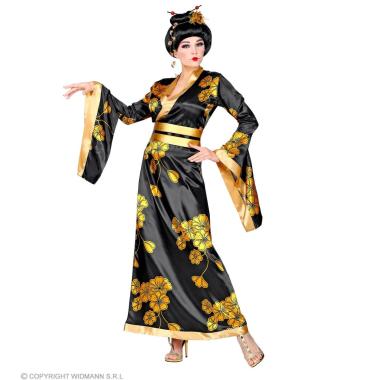 Costume geisha nero oro