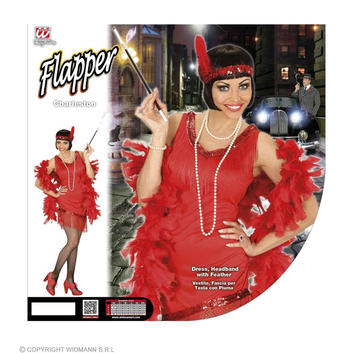 Costume charleston anni 20 rosso
