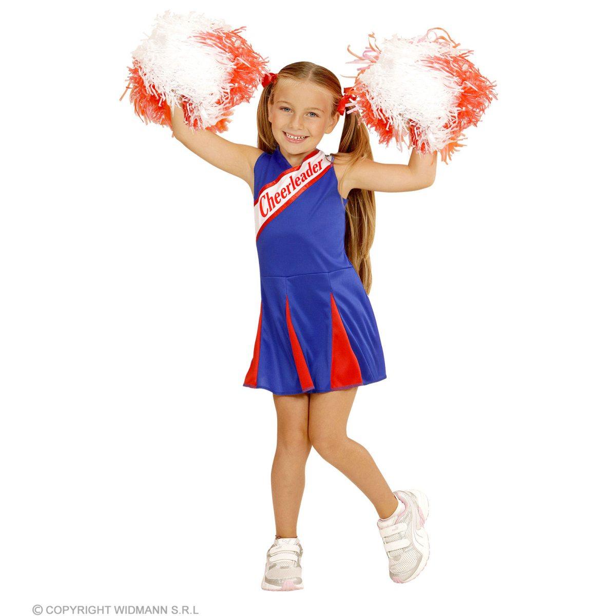 Costume cheerleader blu rosso