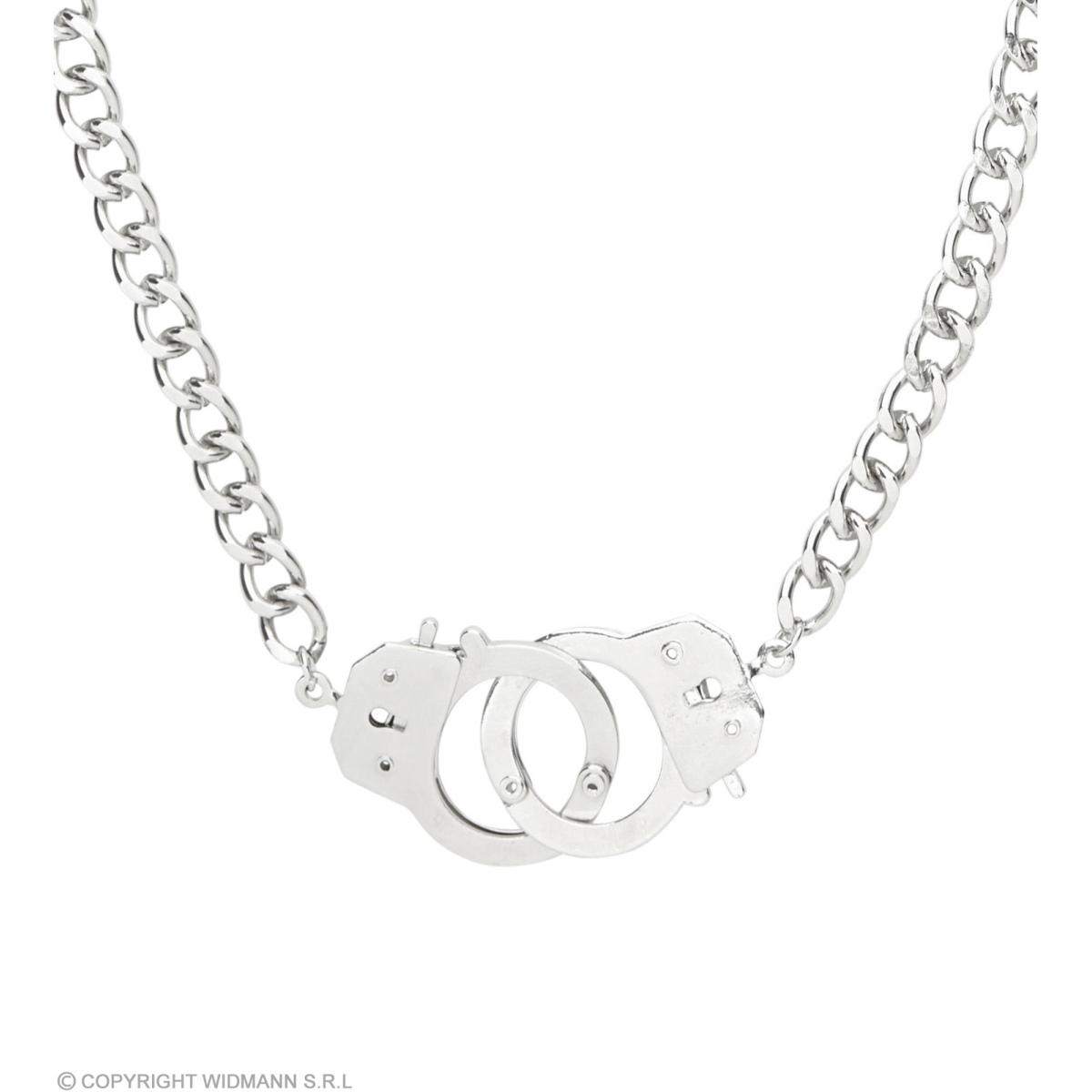 Collana manette metallo