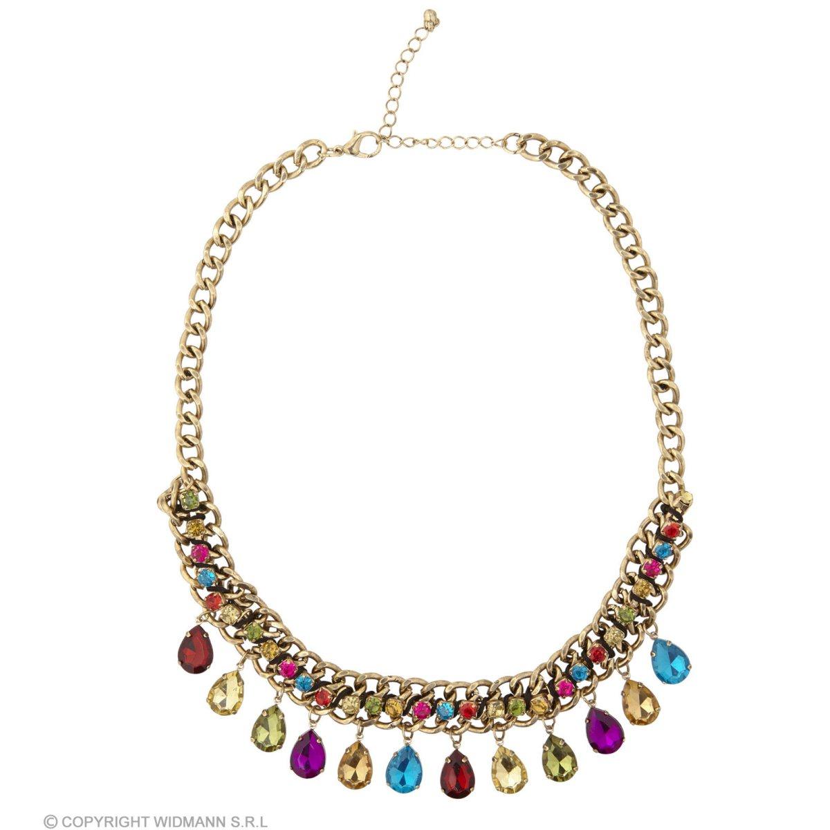 Collana oro pietre colorate