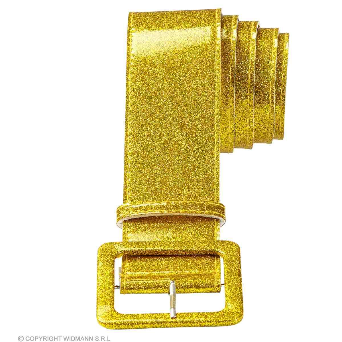 Cintura oro glitter fibbia