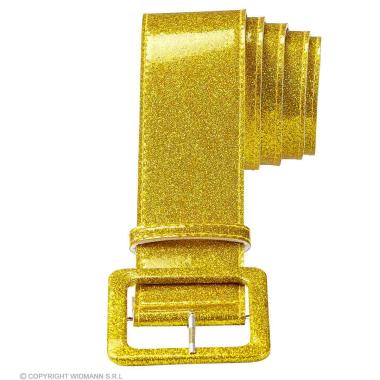 Cintura oro glitter fibbia