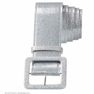 Cintura argento glitter fibbia