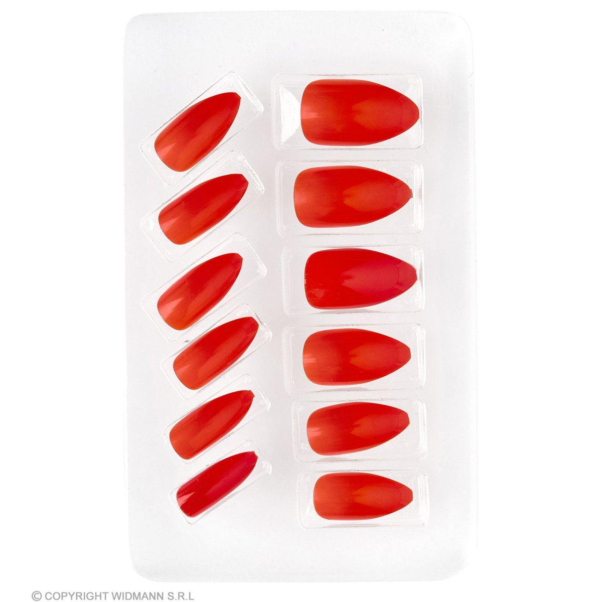 Unghie adesive rosse