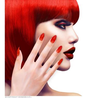 Unghie adesive rosse
