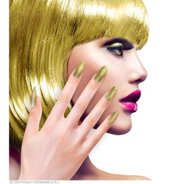 Unghie adesive oro glitter