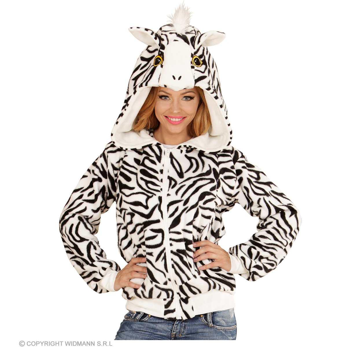 Giubbino zebra cappuccio