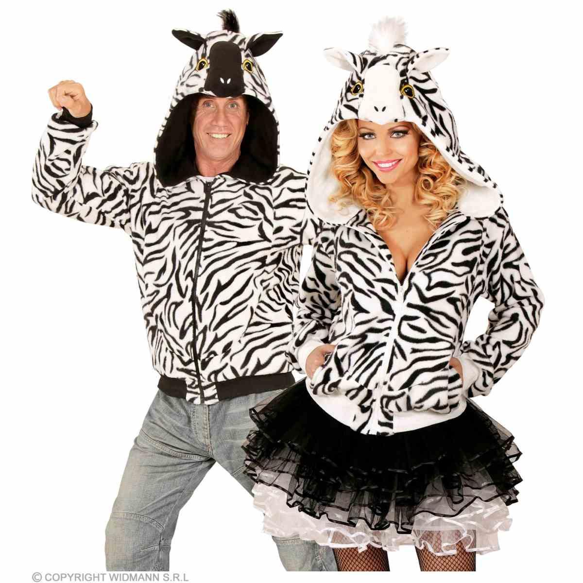 Giubbino zebra cappuccio