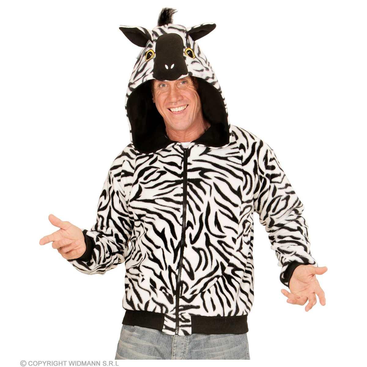 Giubbino zebra cappuccio