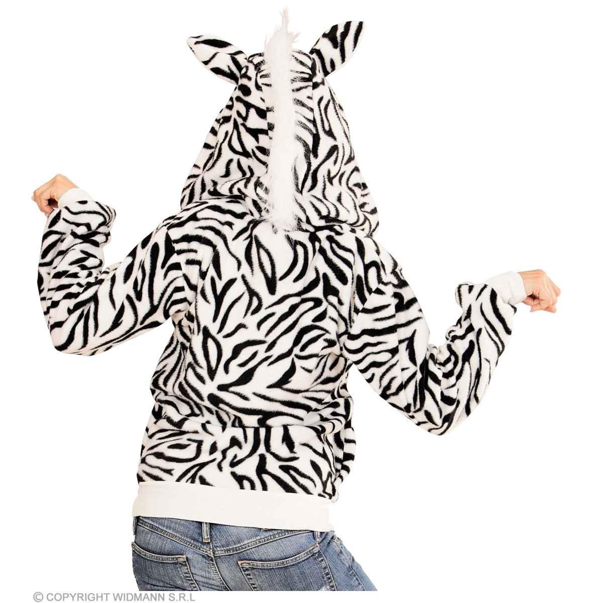Giubbino zebra cappuccio