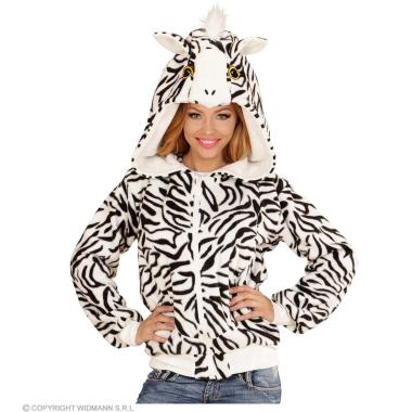 Giubbino zebra cappuccio