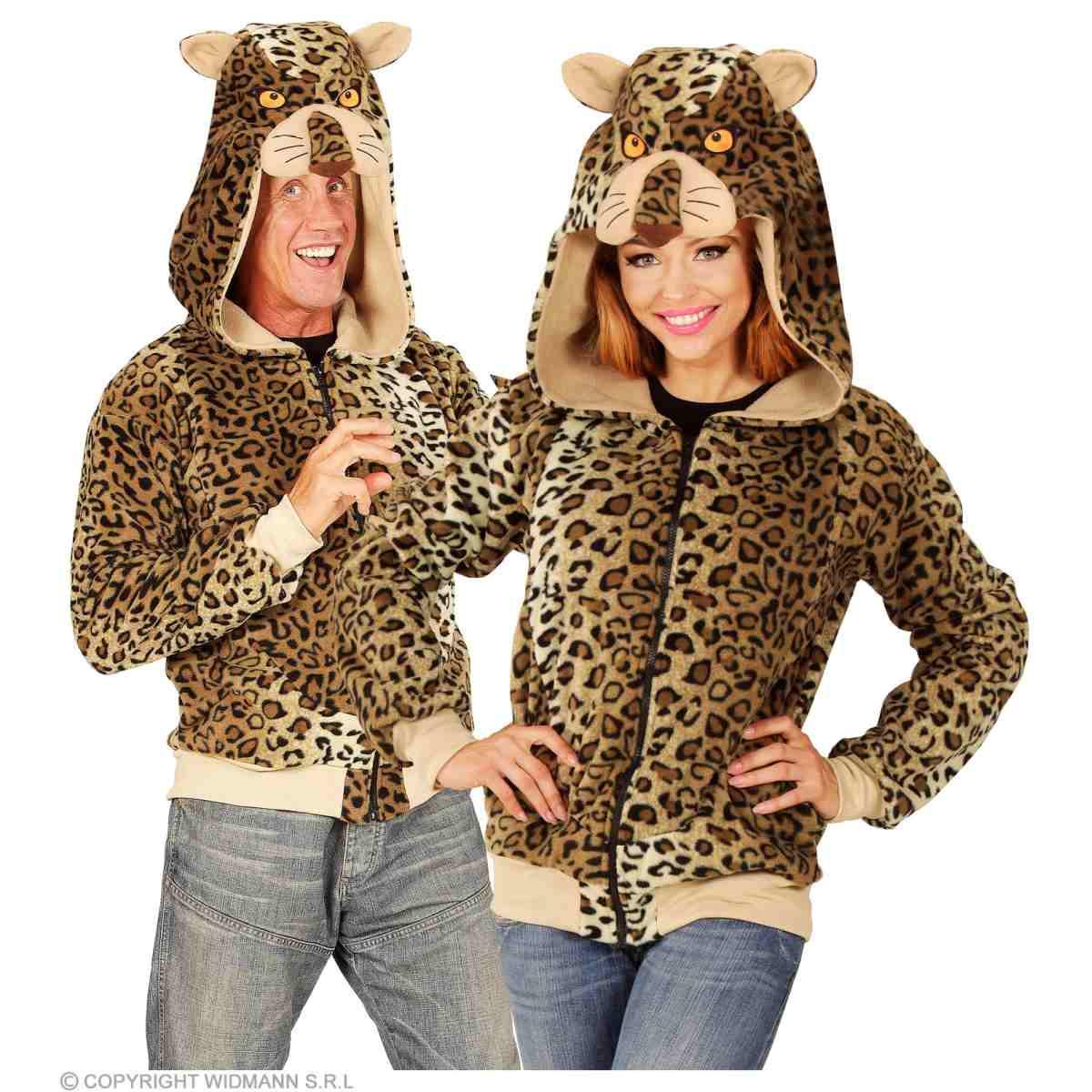 Giacca leopardo cappuccio