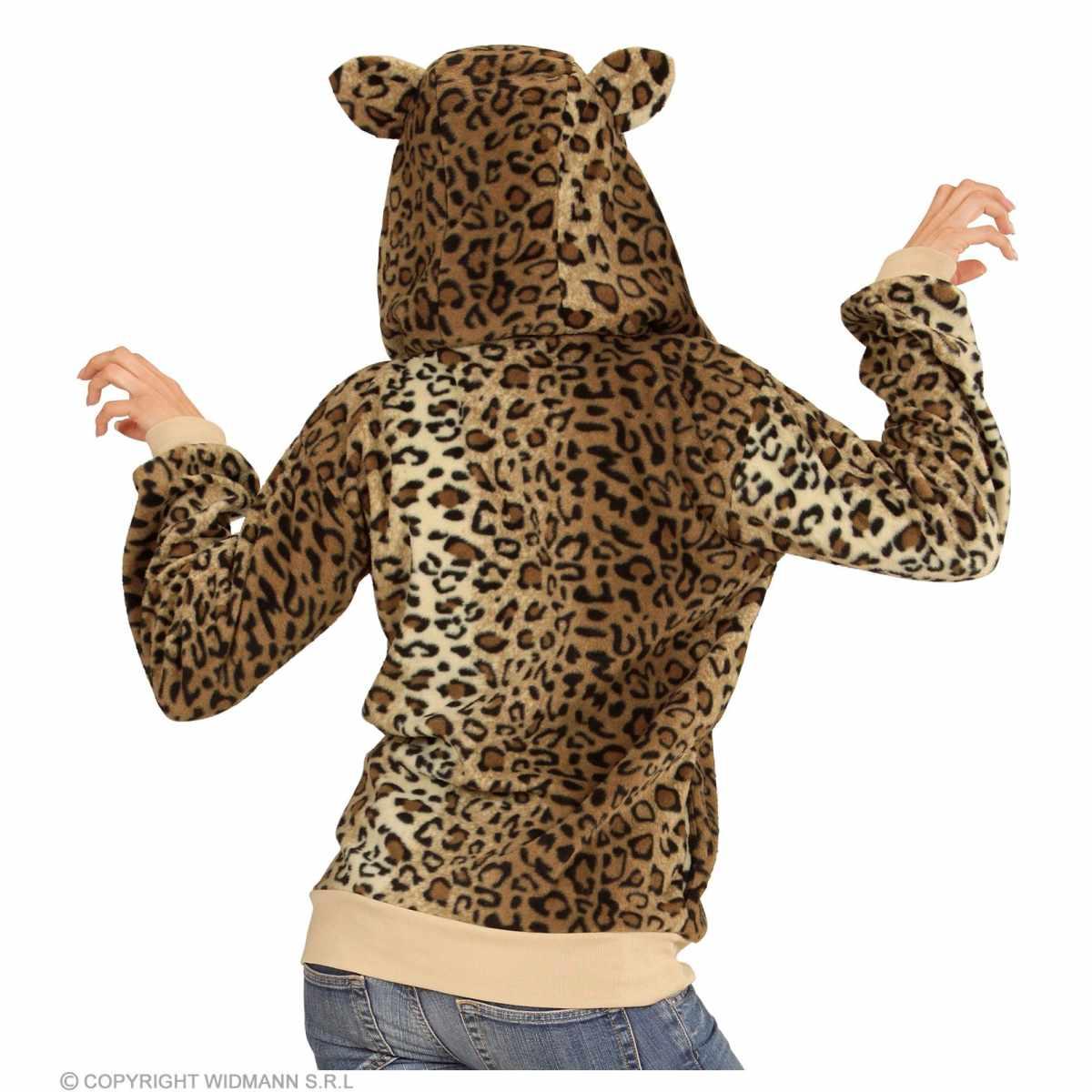 Giacca leopardo cappuccio