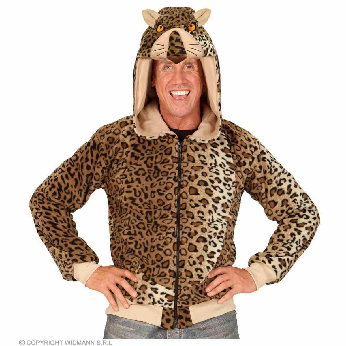Giacca leopardo cappuccio