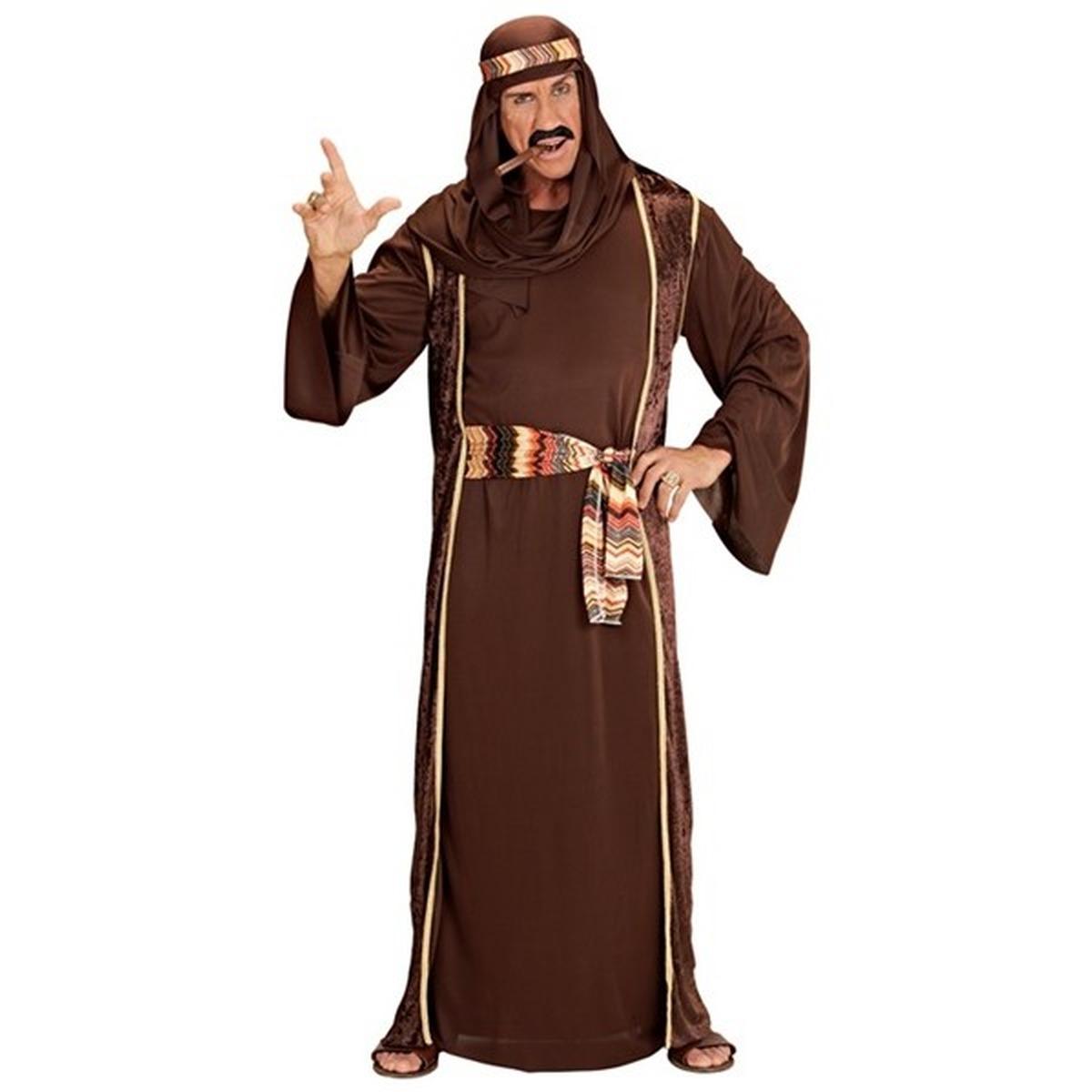 Costume arabo sceicco marrone