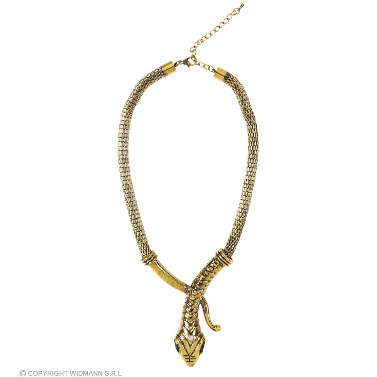 Collana metallo oro serpente