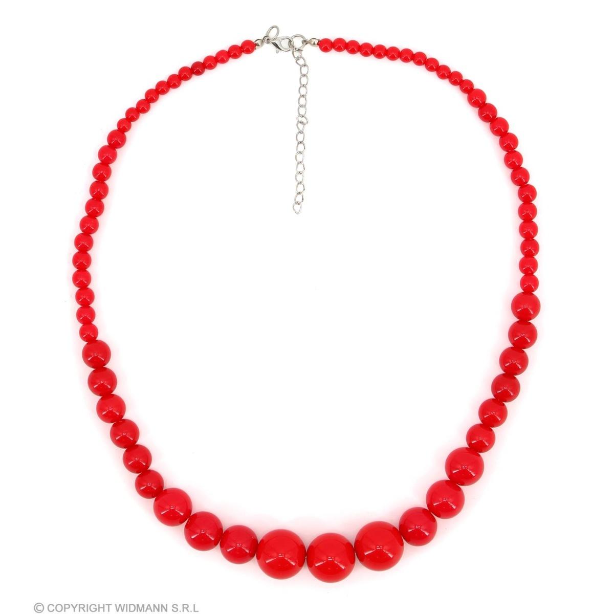 Collana perle rossa