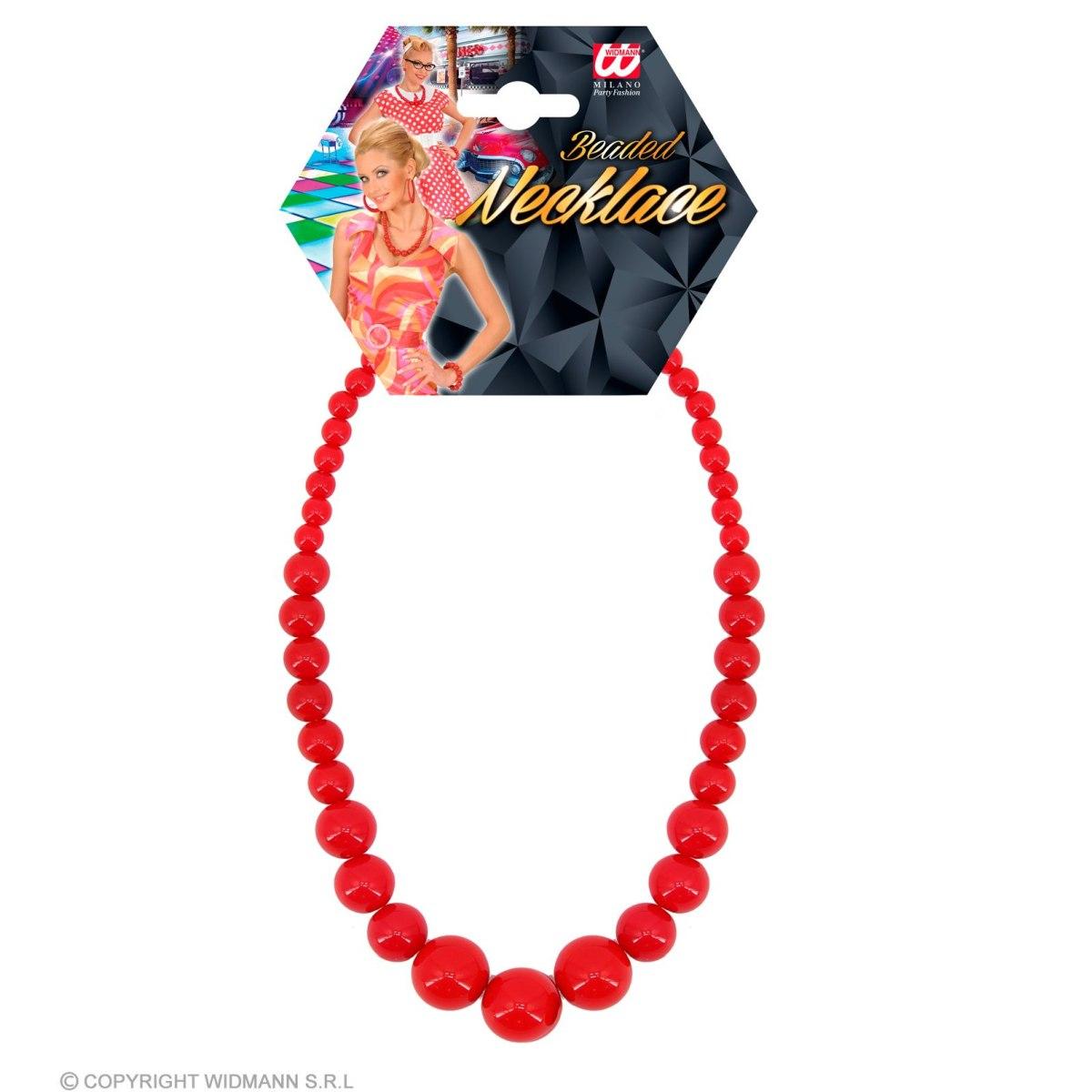 Collana perle rossa