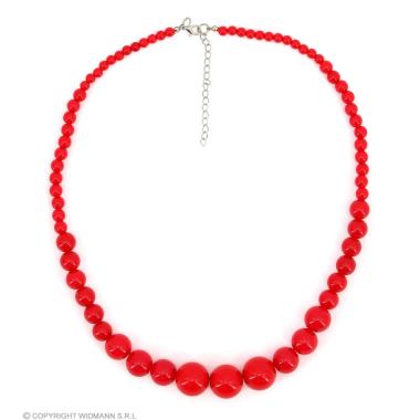 Collana perle rossa