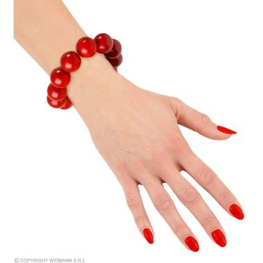 Bracciale perle rosso