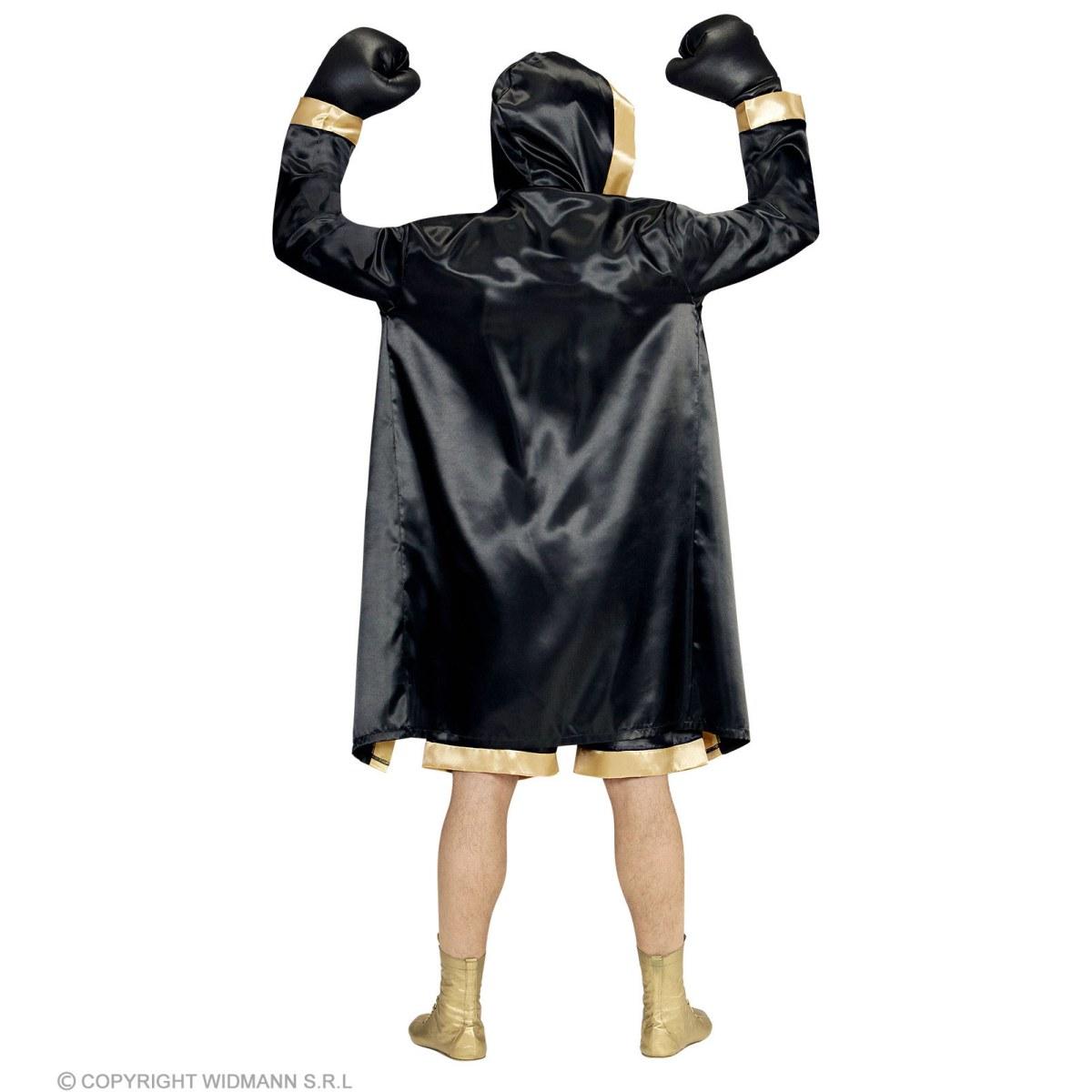 Costume pugile nero oro