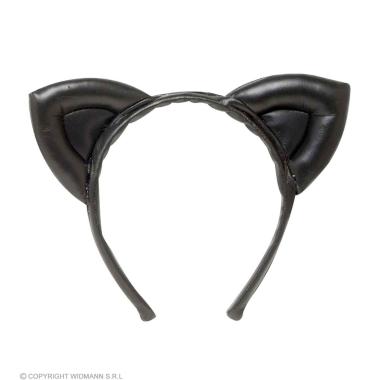 Cerchietto gatta nero orecchie similpelle