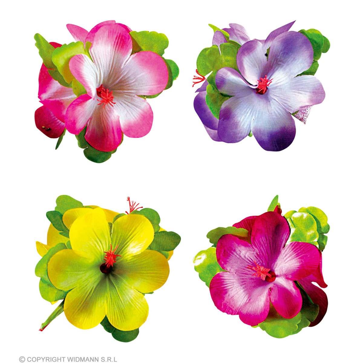 Mollettina capelli fiore 4 colori