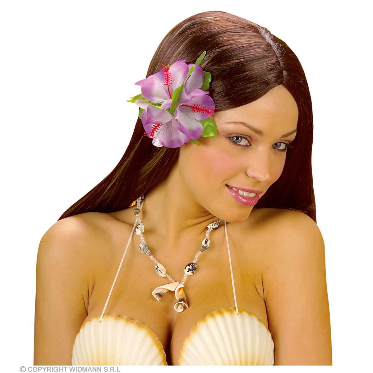 Mollettina capelli fiore 4 colori