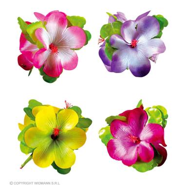 Mollettina capelli fiore 4 colori