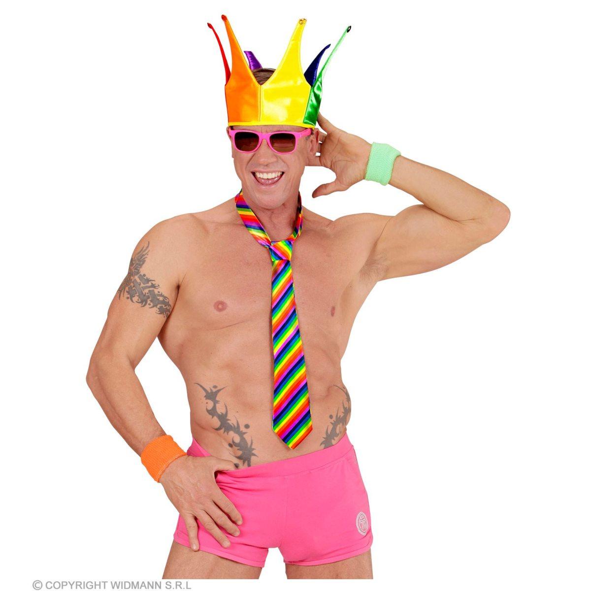 Cravatta righe arcobaleno