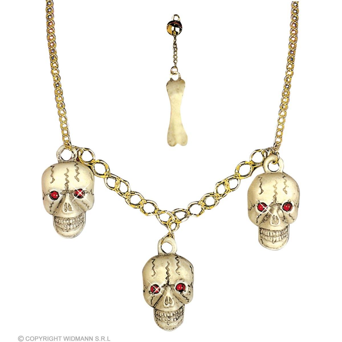 Collana teschi orecchino ossa