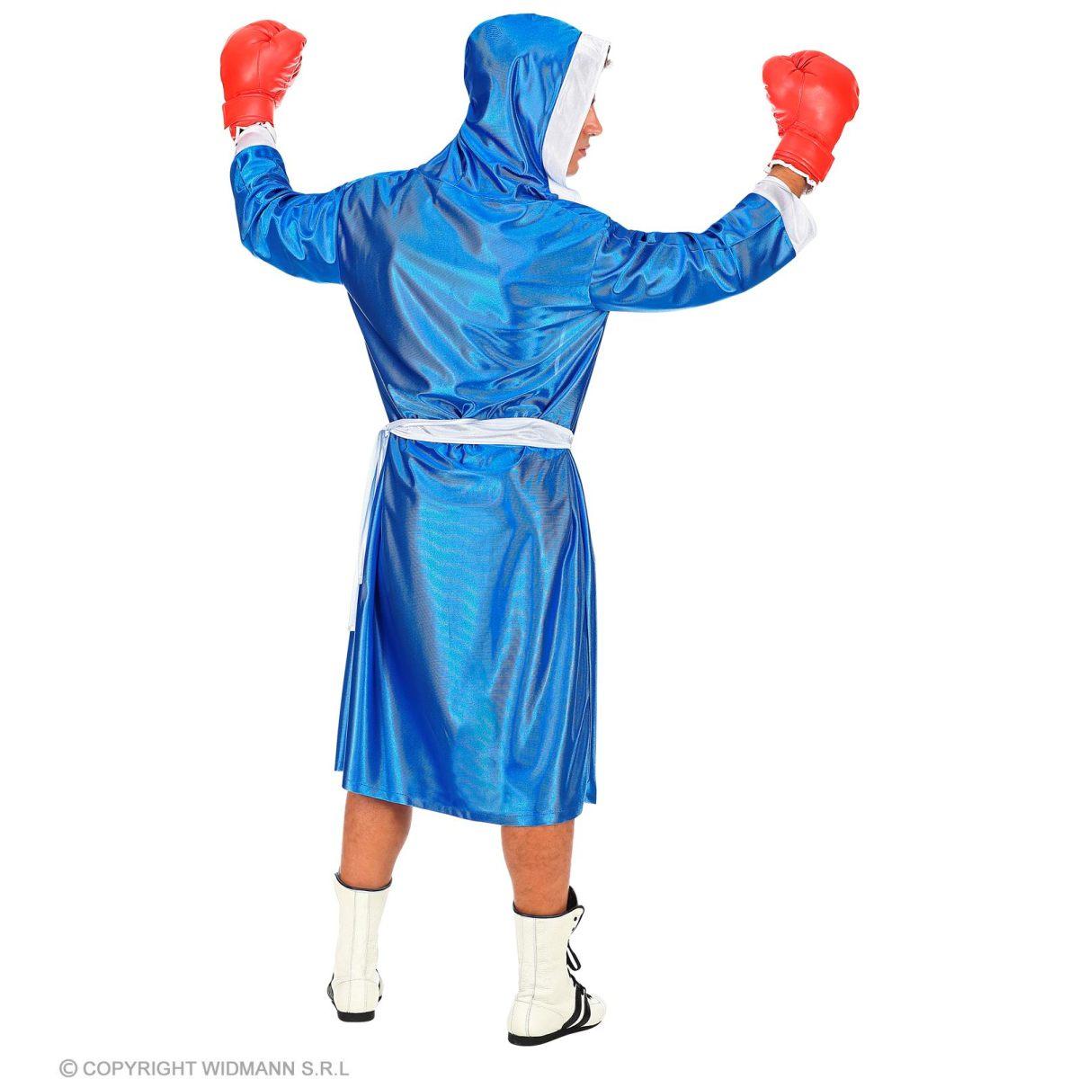 Costume pugile blu bianco