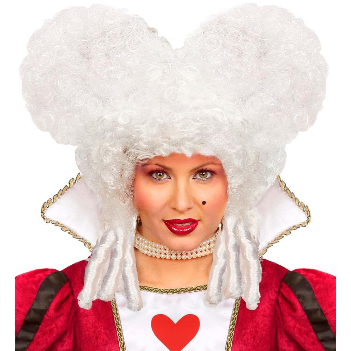 Parrucca dama bianco boccoli