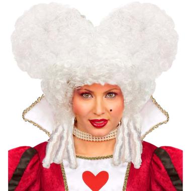 Parrucca dama bianco boccoli