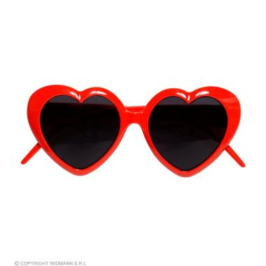 Occhiali cuore rossi