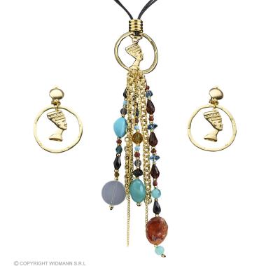 Collana egiziana orecchini