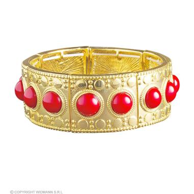 Bracciale romana oro pietre rosse