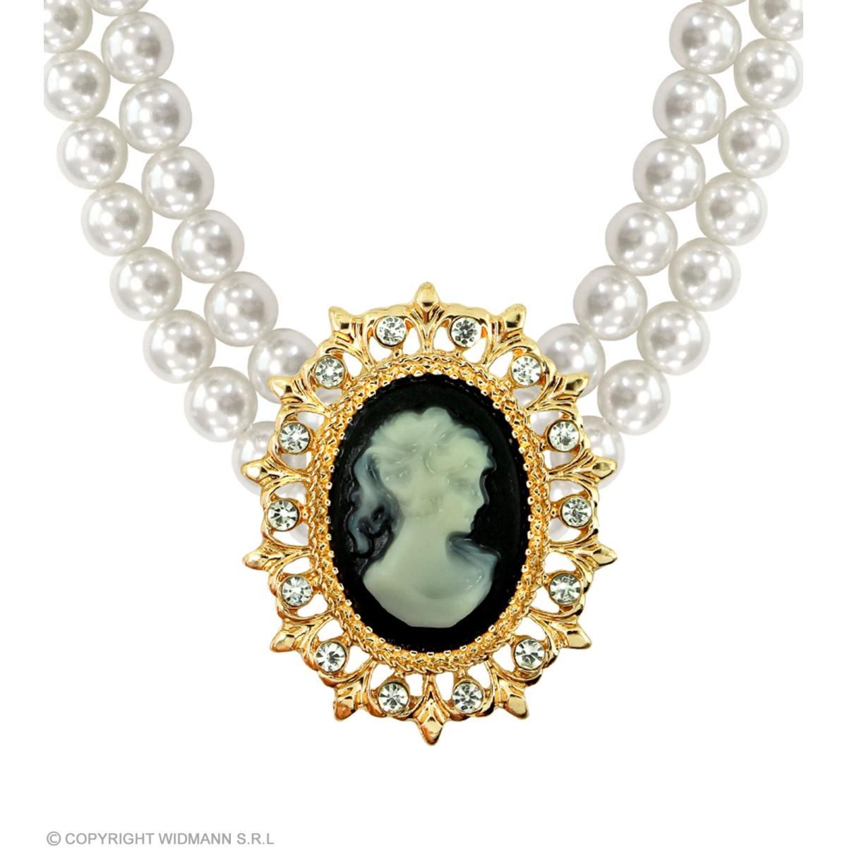 Collana perle cammeo