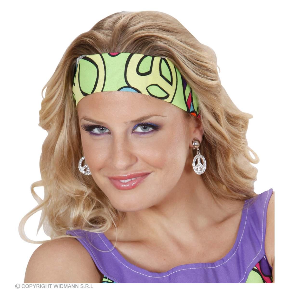 Orecchini peace love strass