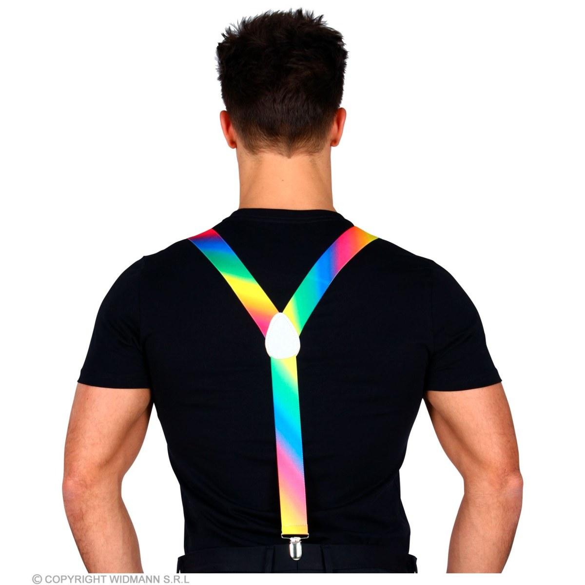 Bretelle righe colorate elasticizzate