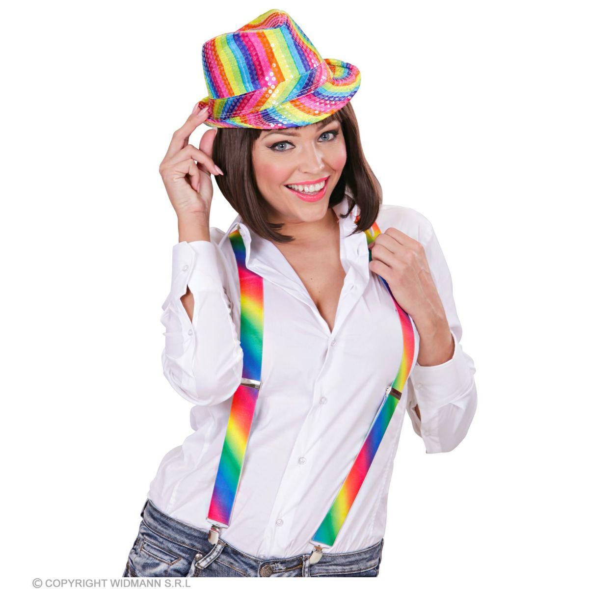 Bretelle righe colorate elasticizzate