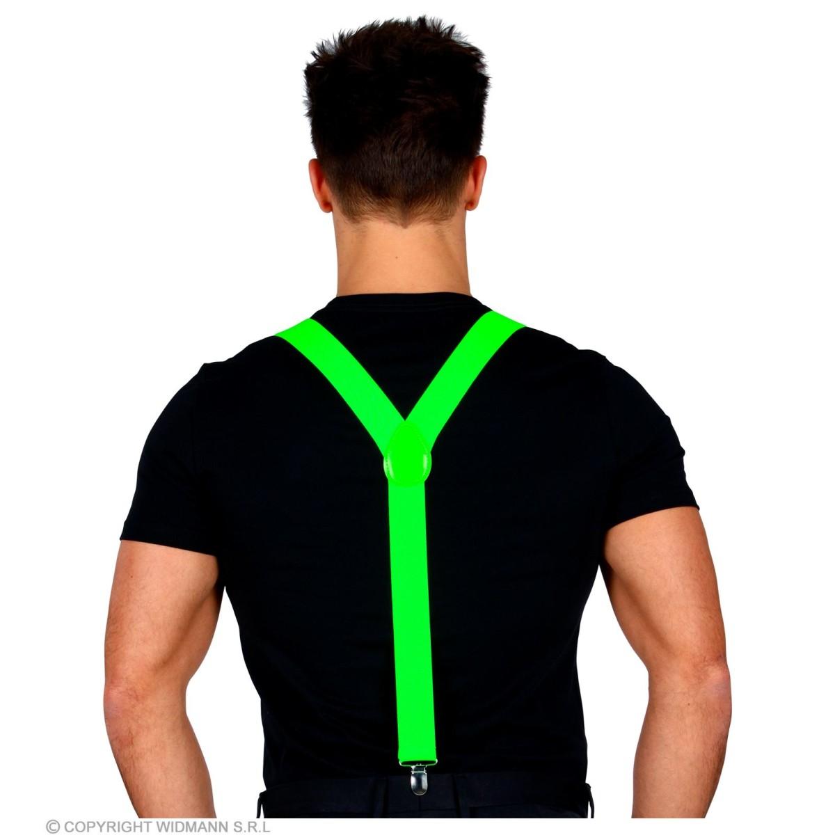 Bretelle verdi fluo elasticizzate