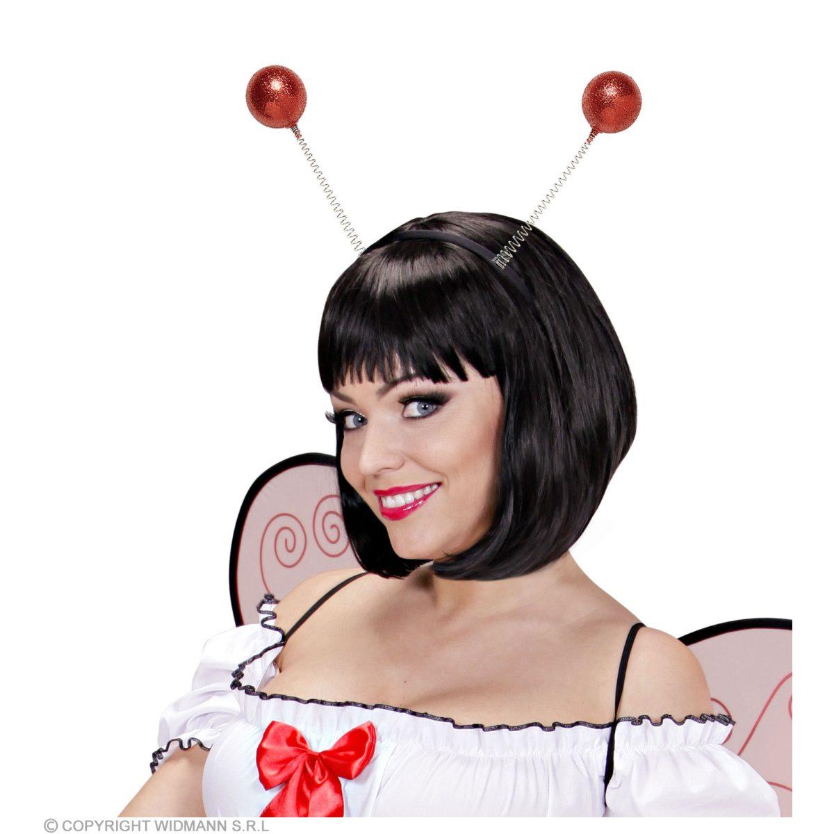 Cerchietto antenne rosse glitter
